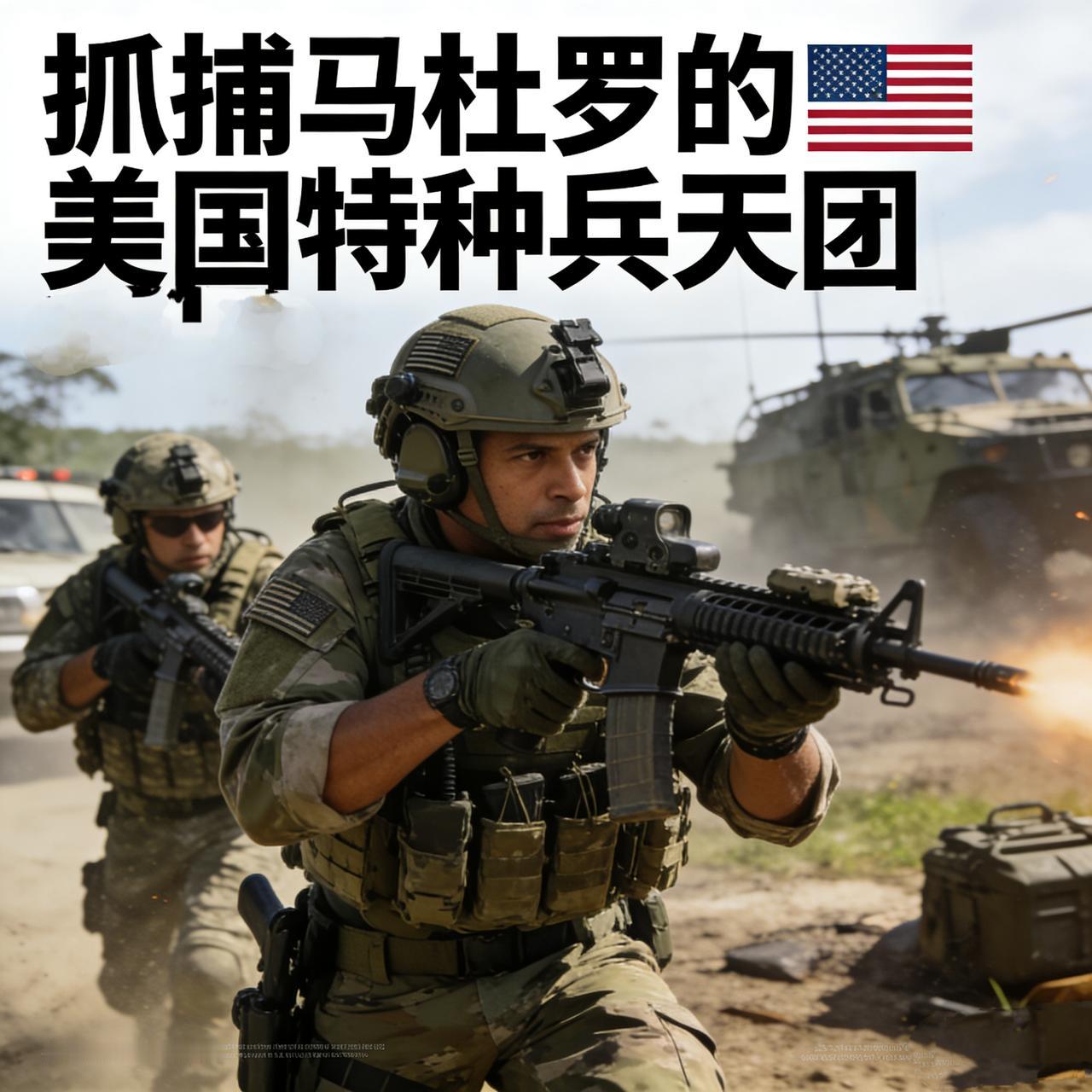 美国抓捕马杜罗的这队人马，放眼全球什么水平？——三角洲特种部队+海豹突击队+第1