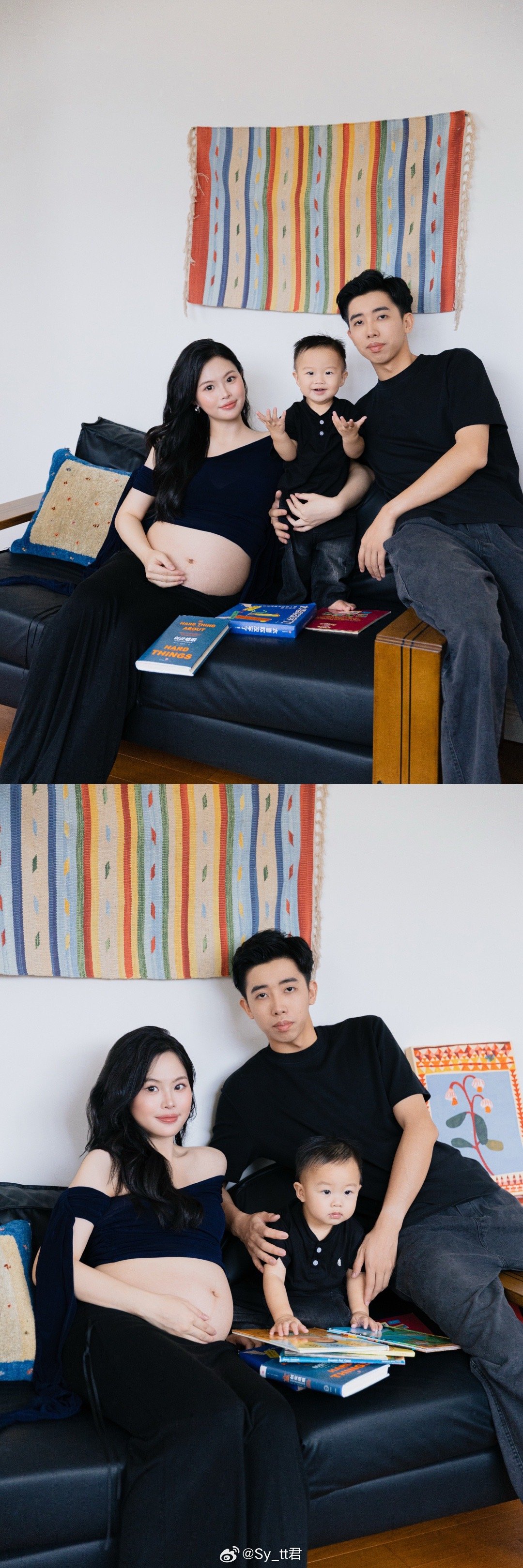 一家四口🧑‍🧑‍🧒‍🧒幸福加倍💓💓约了个小宝贝今年见面～  ​​​