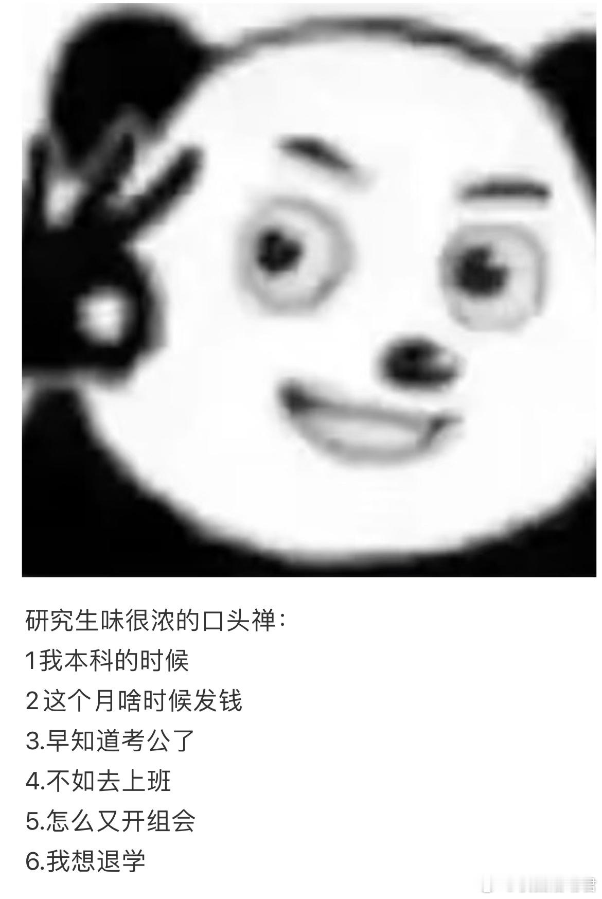 研究生味很浓的口头禅： ​​​