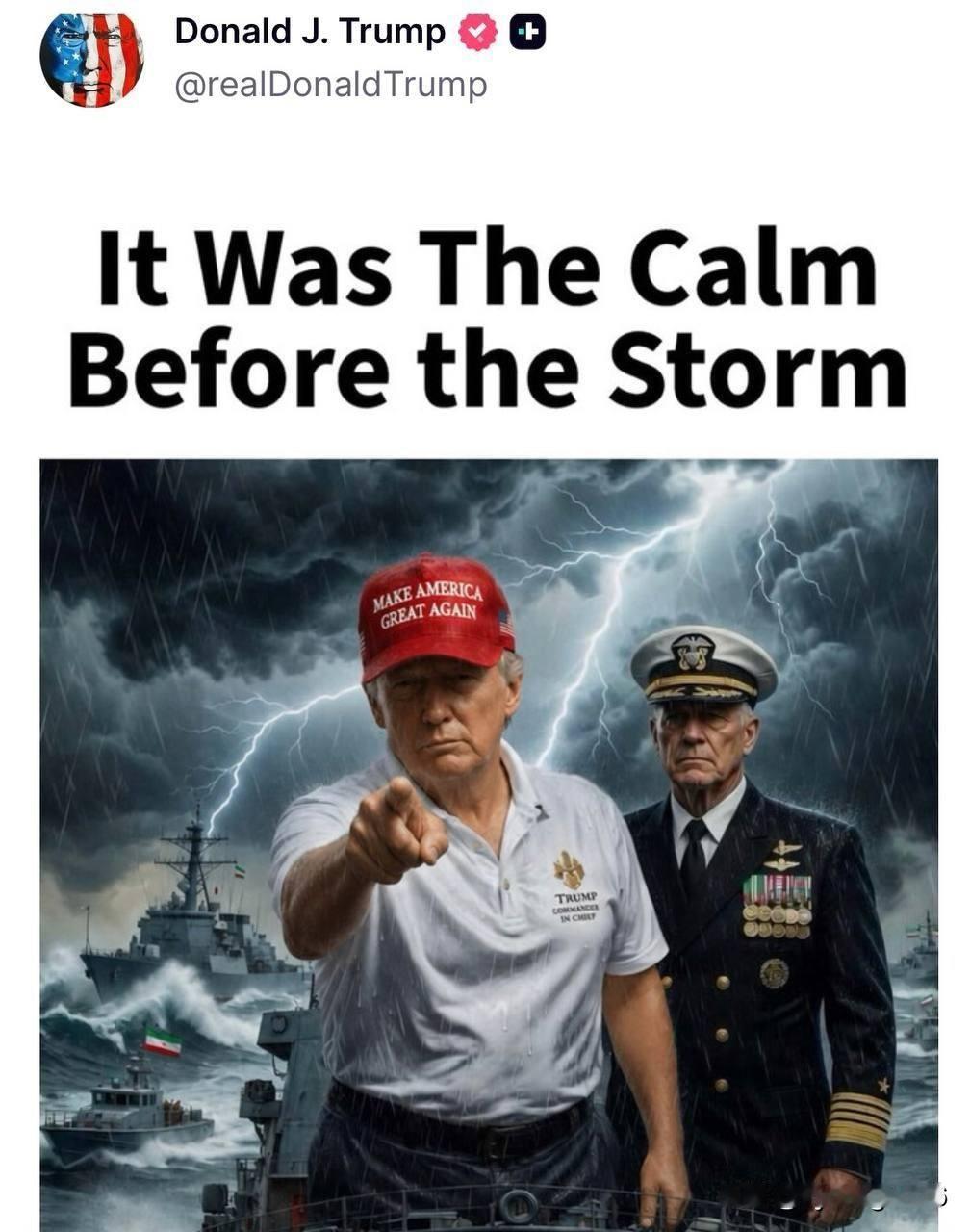 🇺🇸来人！把特朗普的手机没收了。

“这是暴风雨前的宁静”——特朗普发布了一