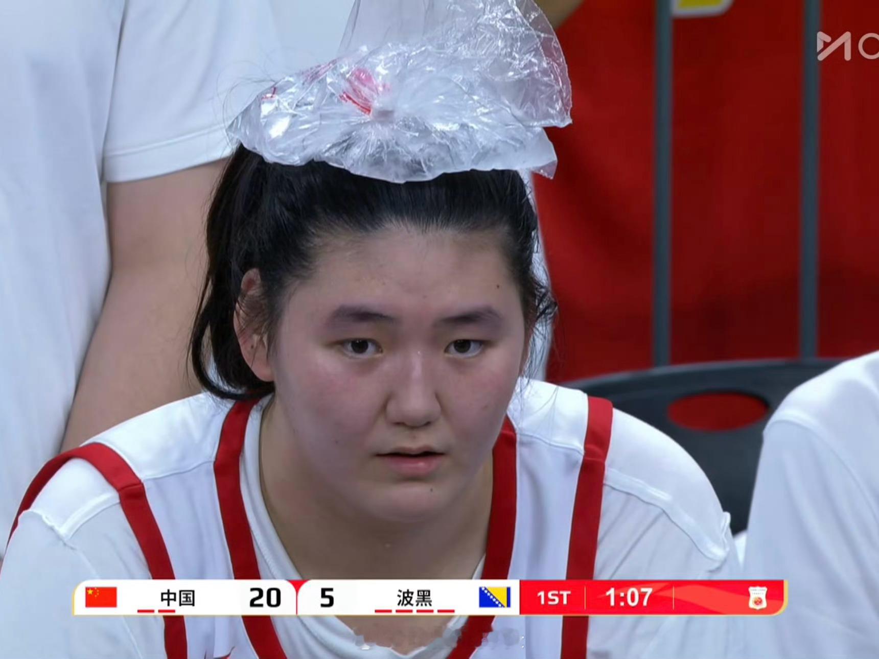 张子宇已经代表女篮成年国家队登场，首节4中3拿到8分 中国女篮 ​​​