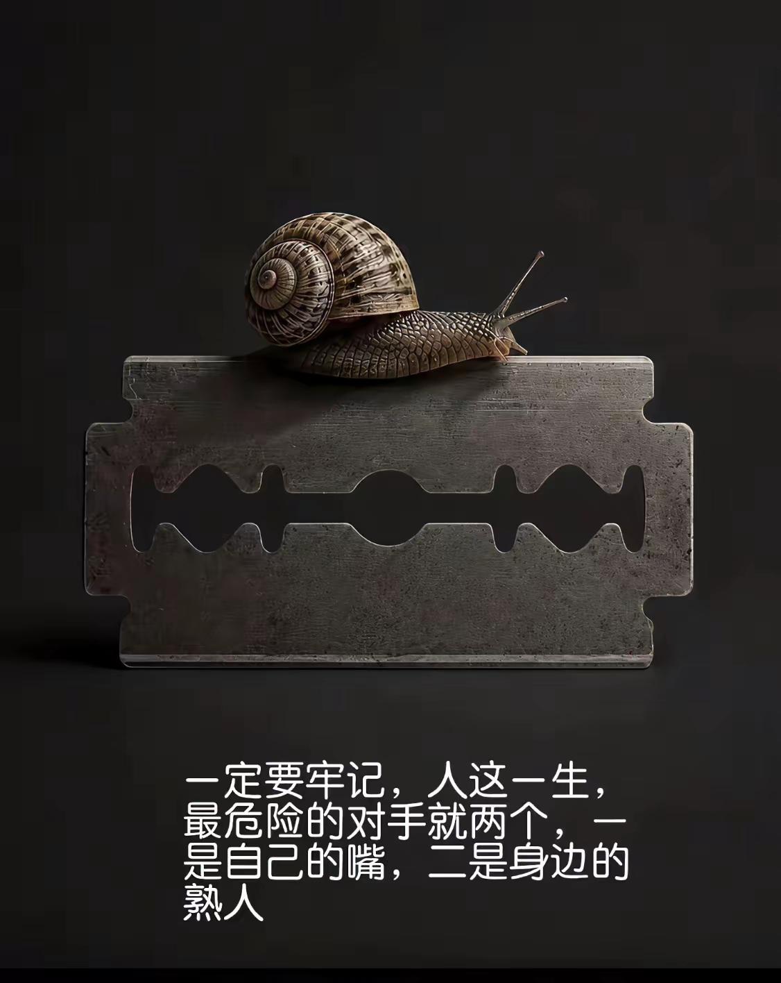 一定要牢记
人这一生最危险的对手就两个
一个是自己的嘴
一个是身边的熟人
切记！