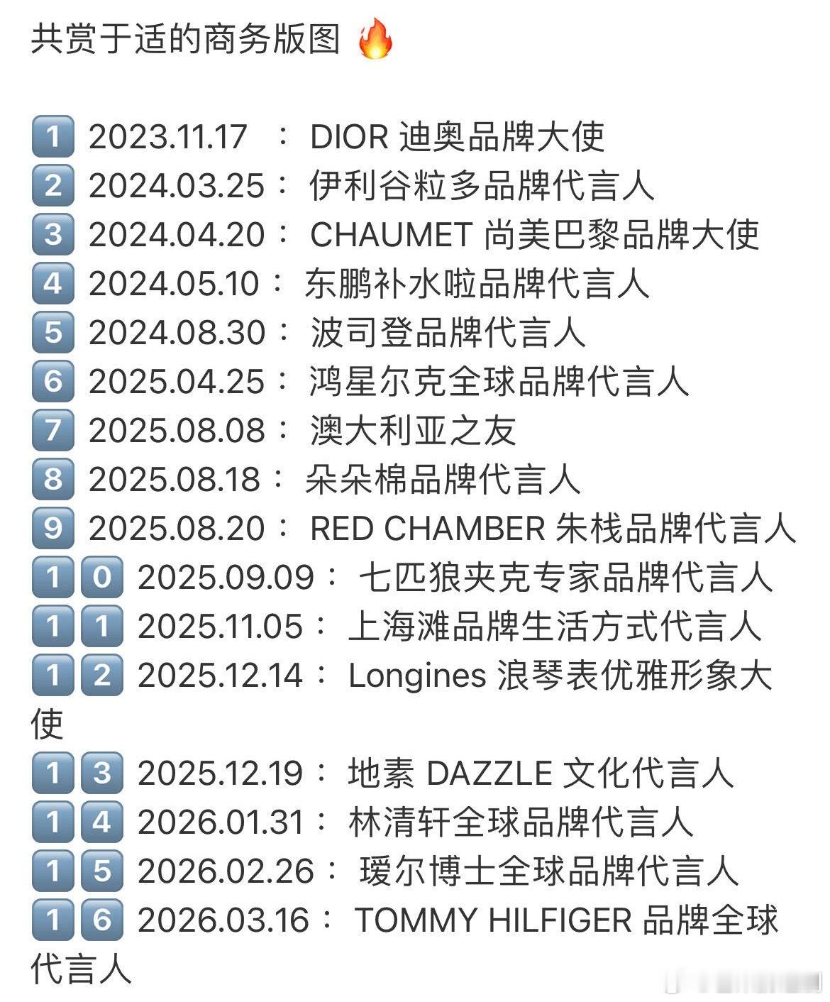 出道不到三年，于适的商业版图已然全面铺开。优质代言不断加码，品牌青睐度持续拉满，