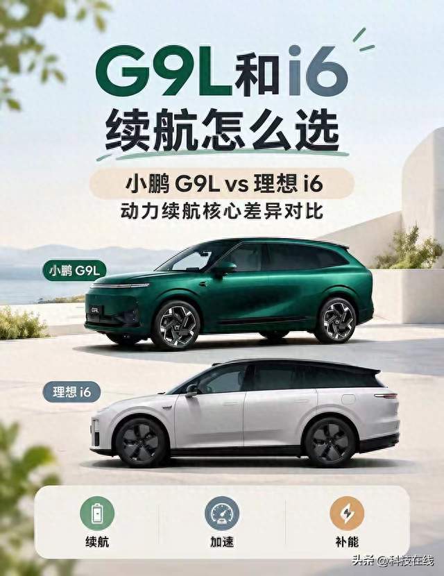 小鹏 G9L 对比理想 i6，你怎么选择？