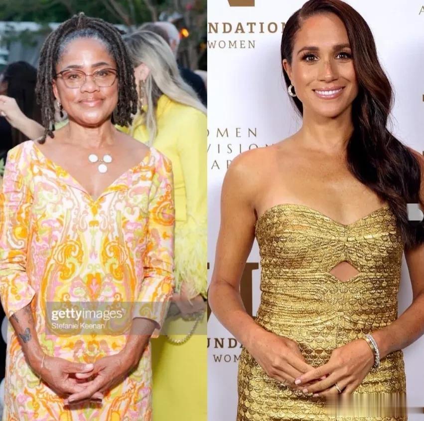 都说女儿像妈妈，梅根的妈妈今年都66岁了，还是如此光彩照人，想必梅根老了以后，也