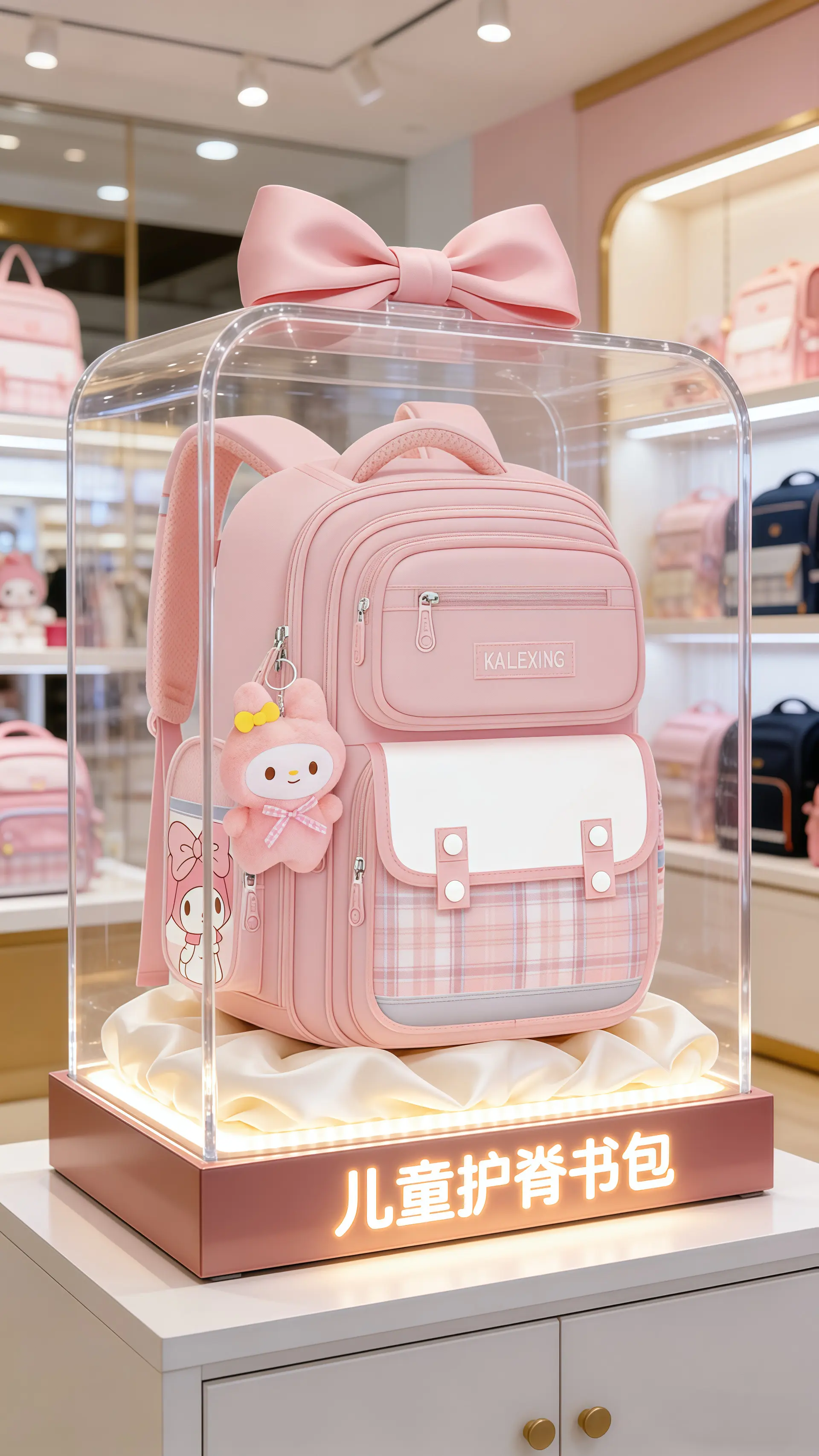 新款小学生书包来啦～容量大还轻便减负~上学背超合适