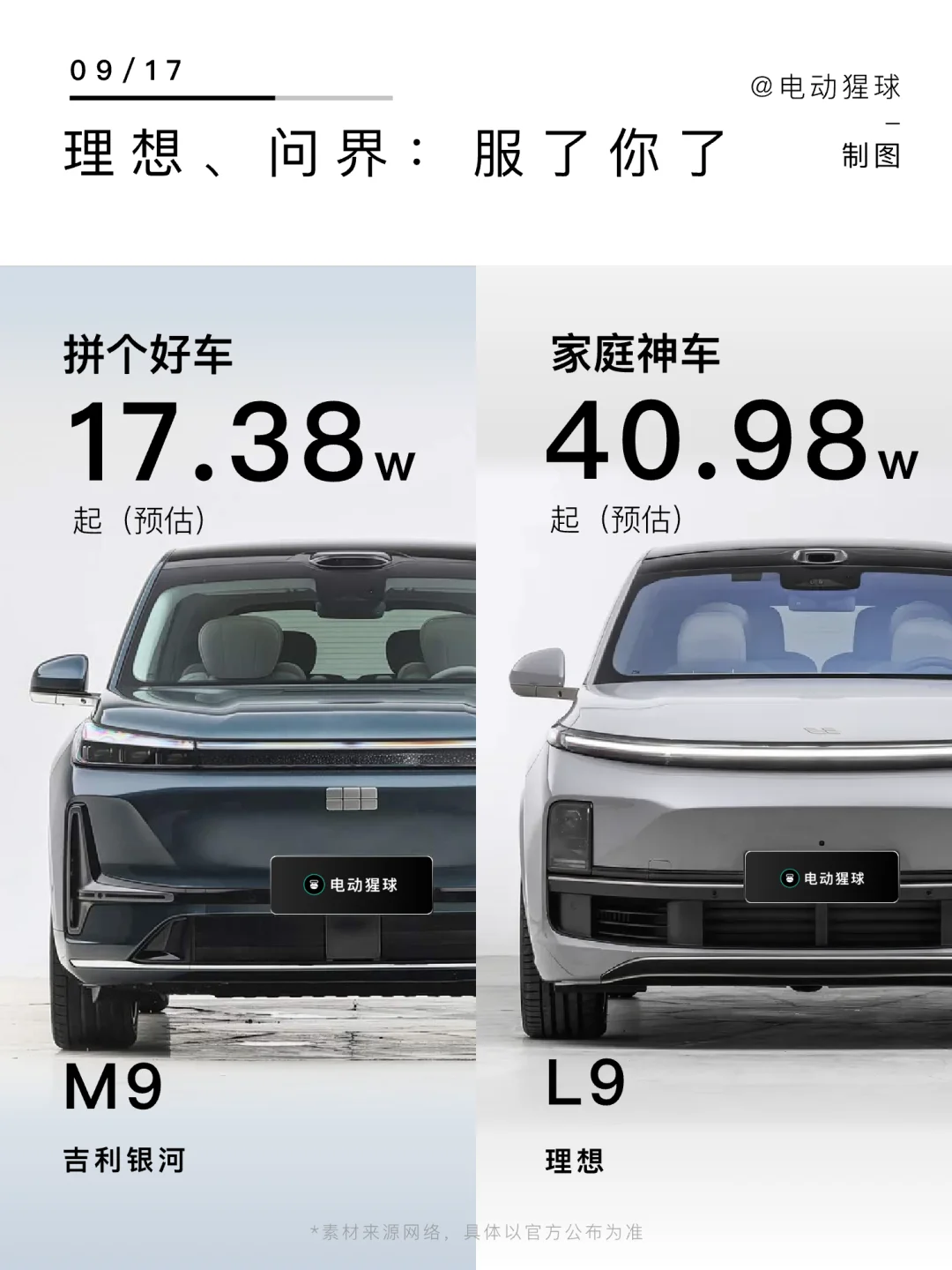 说真的，理想不比吉利差
