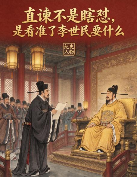 提起魏征，所有人的第一印象都是：耿直、不怕死、敢怼皇帝。
课本里的君臣佳话深入人