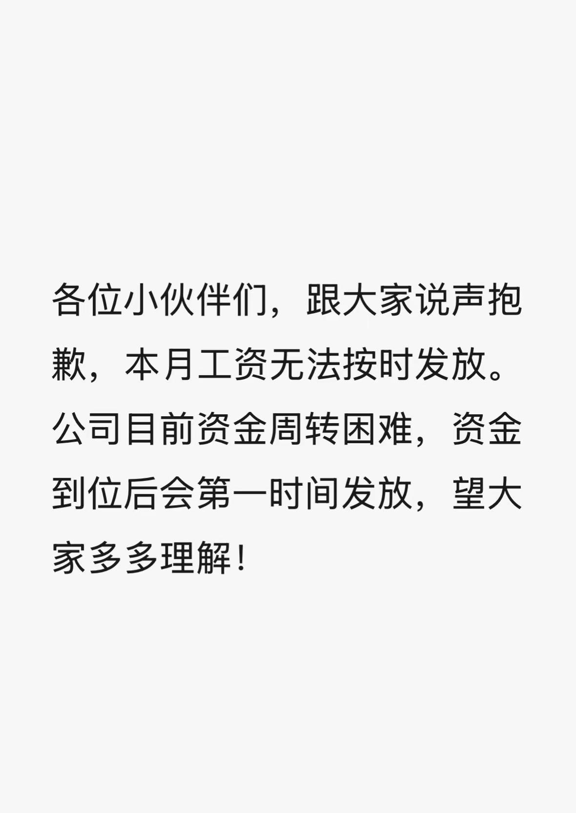 老板我资金也周转不过来了