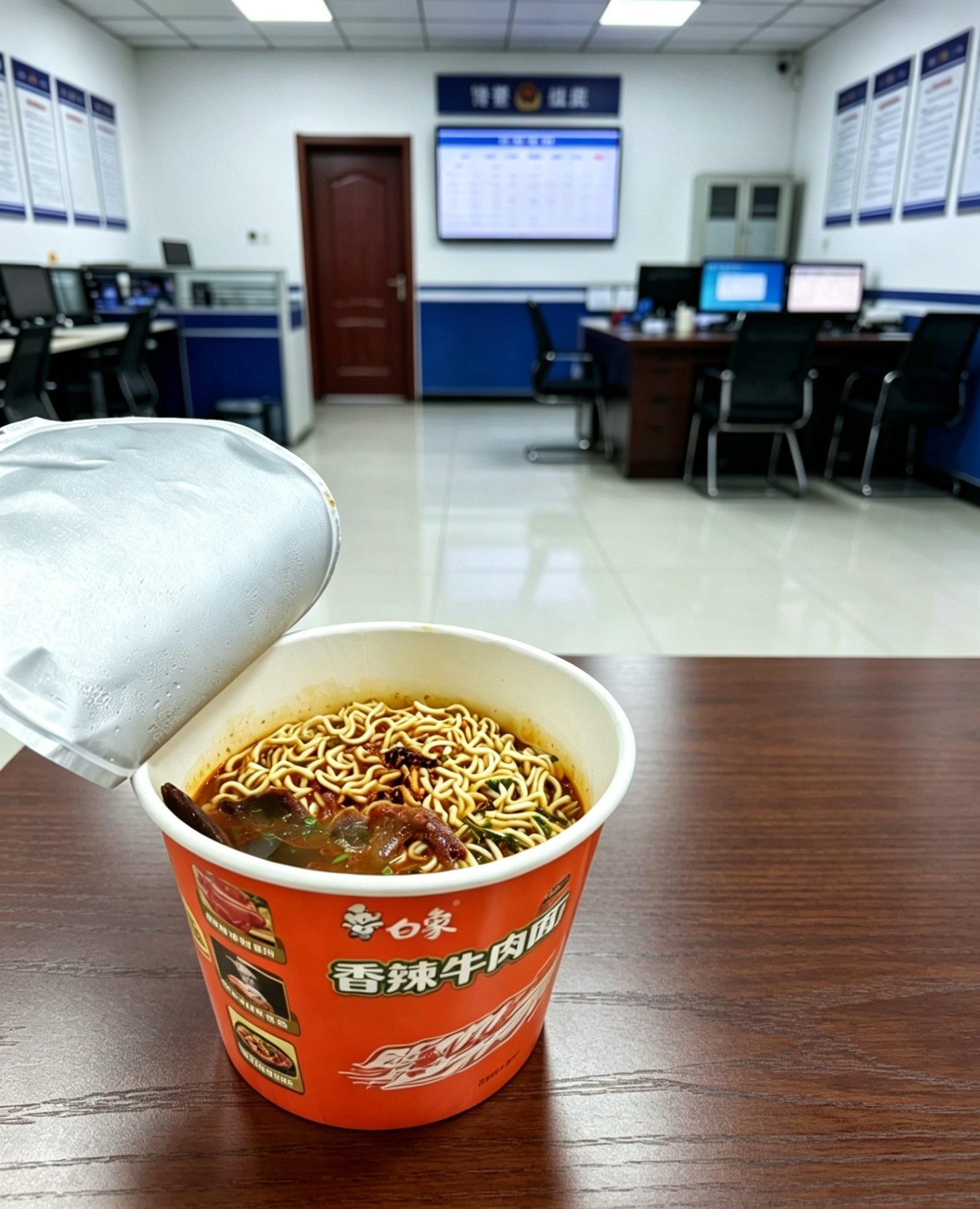 偶尔吃桶方便面感觉还挺香的。🍜 