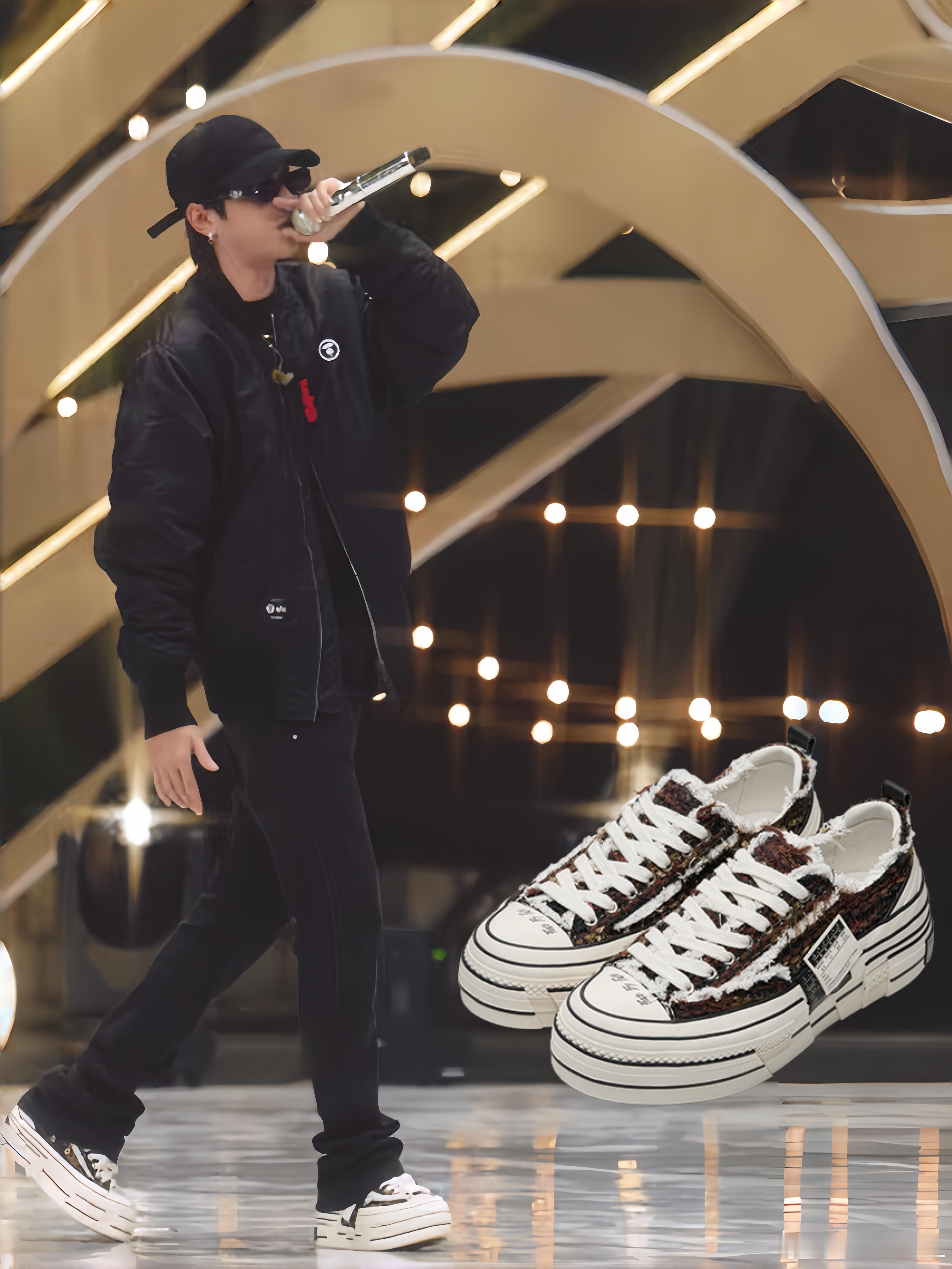 瓦哥舞台自带闪光✨在彩排私服中上脚【xVESSEL Double Rise新款“