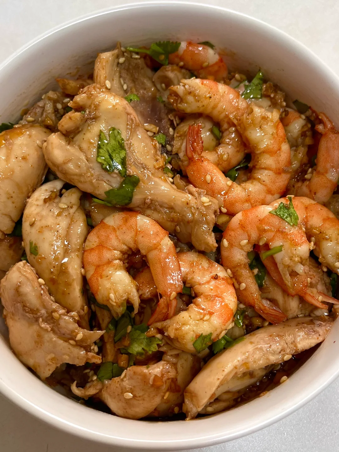 吃完了…掉秤了…