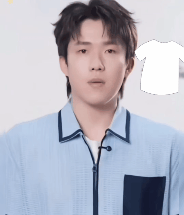 笑不活了，这是谁给楚钦老师安排的新商务服装啊？
又是镂空上衣，不知道它有白色内搭