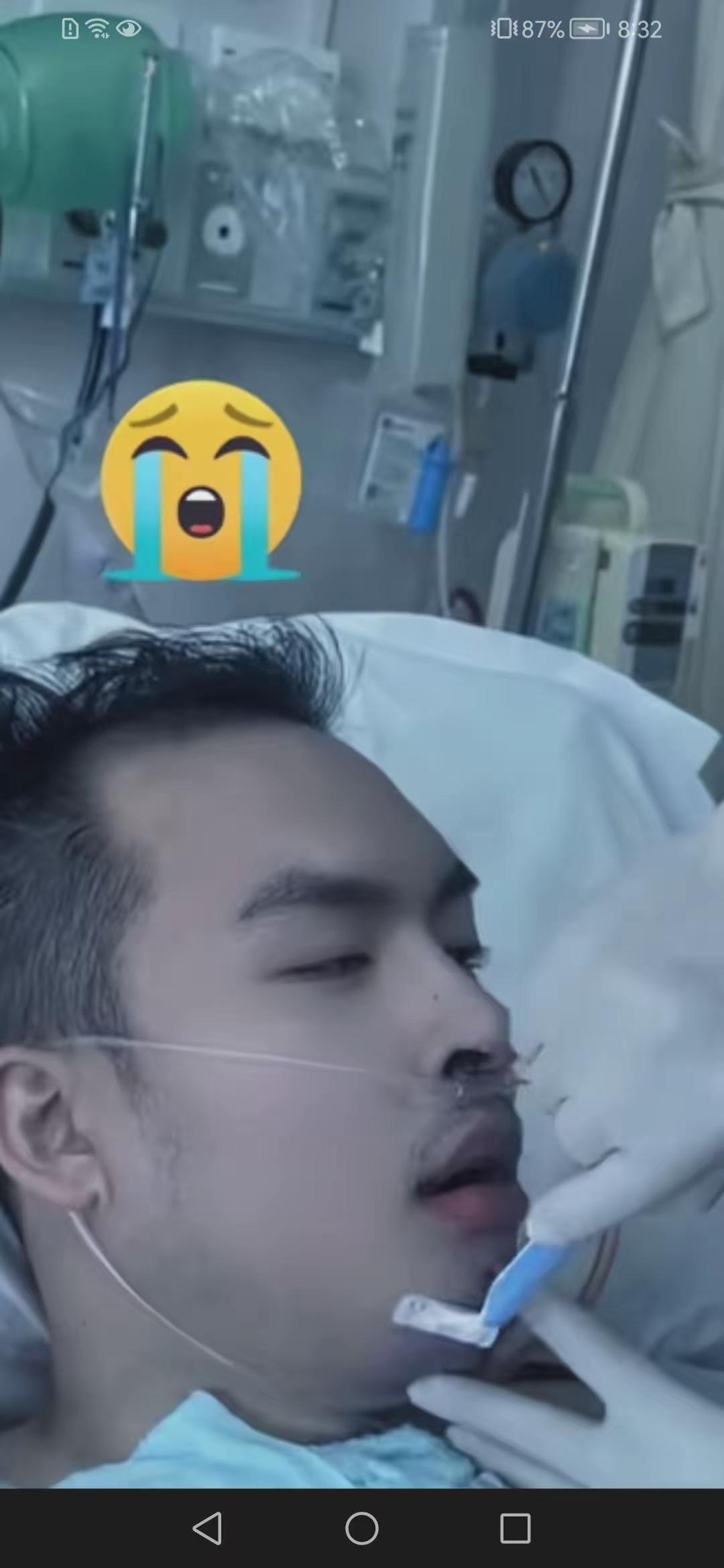 痛心！一别再无归期，儿子在临终前，妈妈含泪给儿子刮刮胡须净净面，让儿子干干净净的
