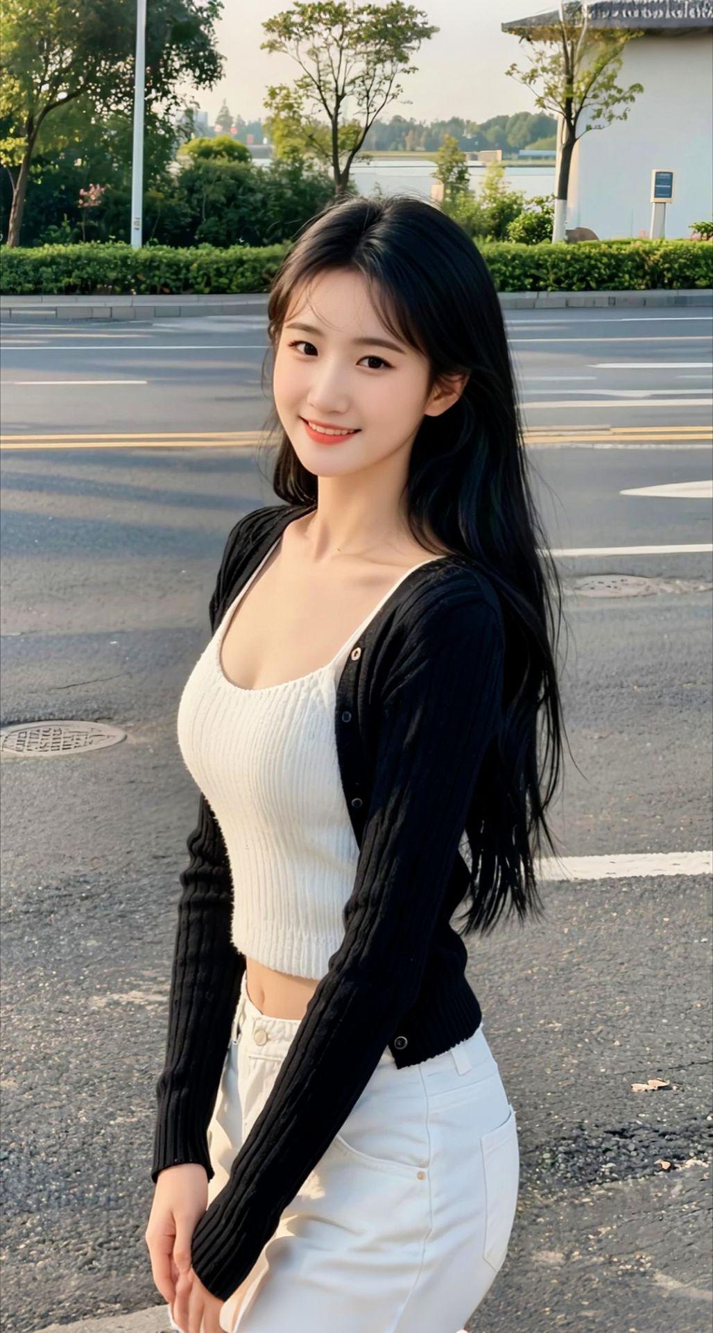 AI扩图 AI道路肖像