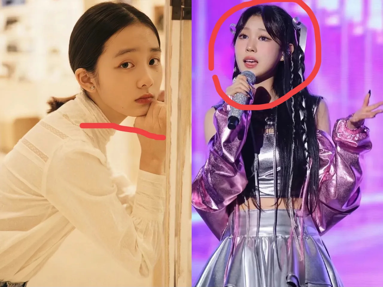 对比一下黄磊女儿，你就会发现沈佳润能在韩国出道，不是因为她爸​是小沈阳，只是因为