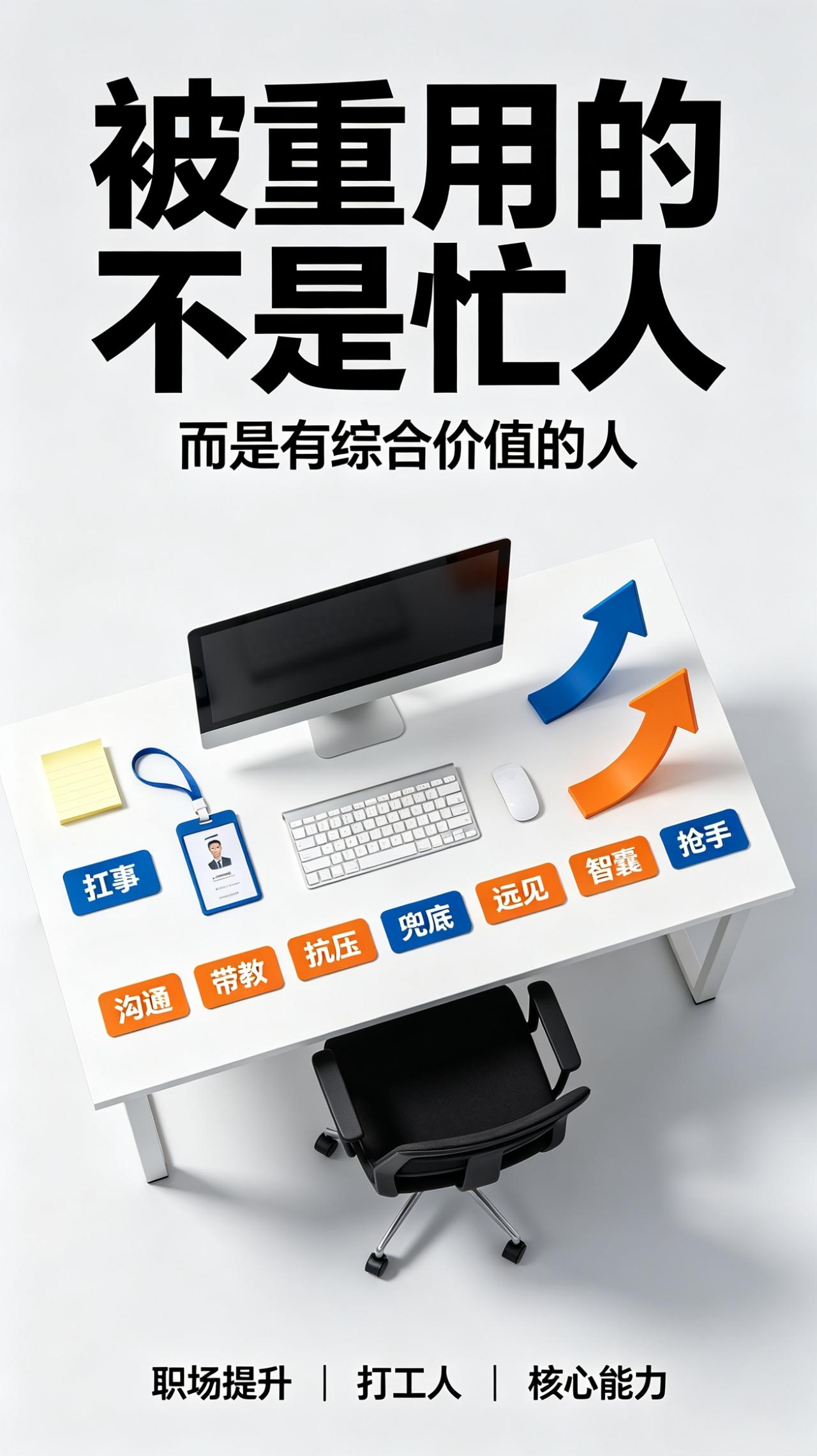 职场真正被重用的人，大多具备这8种特质，光埋头干活远远不够。
 
有的人天天加班
