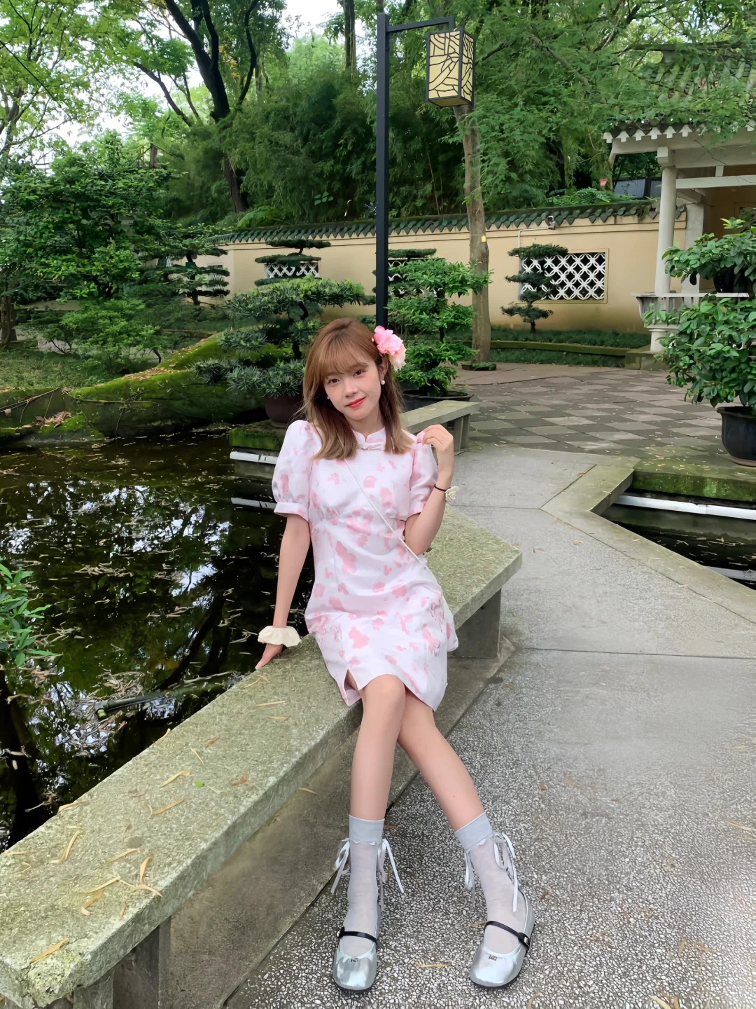 这件新中式旗袍美呆了喂
