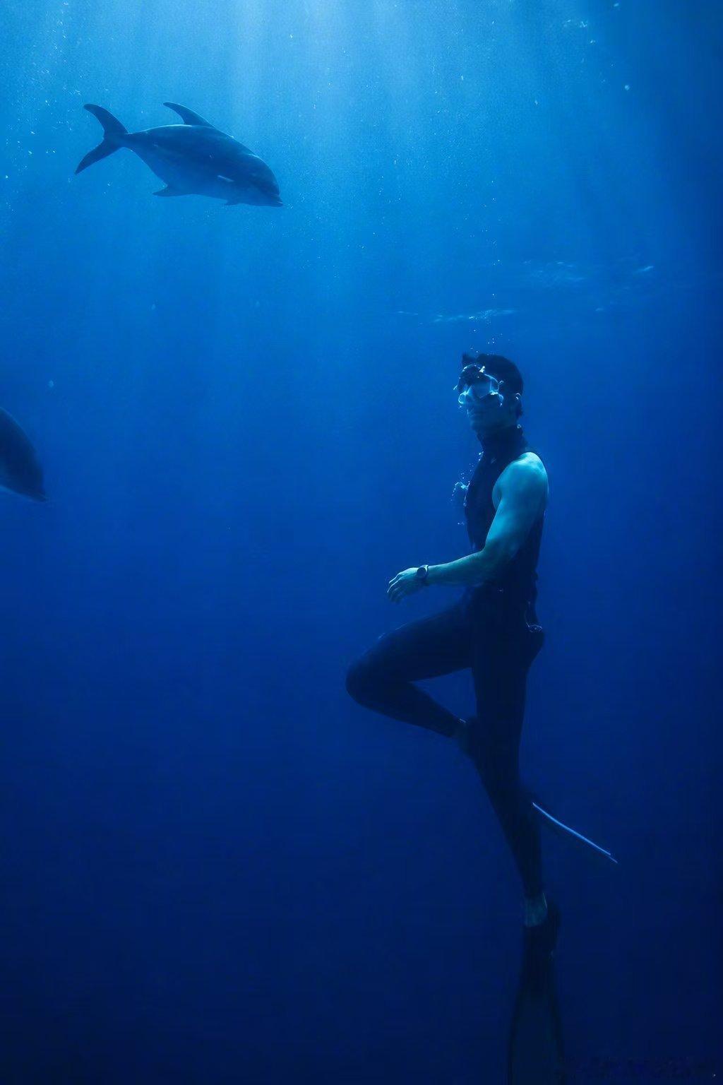 水族馆的男美人鱼竟然是吴磊直接被狠狠惊艳到，逛水族馆偶遇绝美人鱼造型，万万没想到