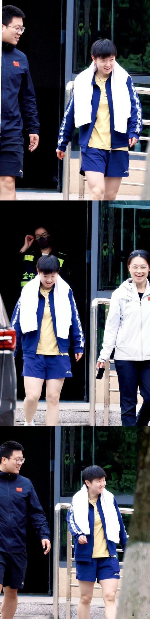 莎莎的笑容真的像春日暖阳一般，可以照亮和融化所有人——在伦敦世乒赛六天倒计时之际