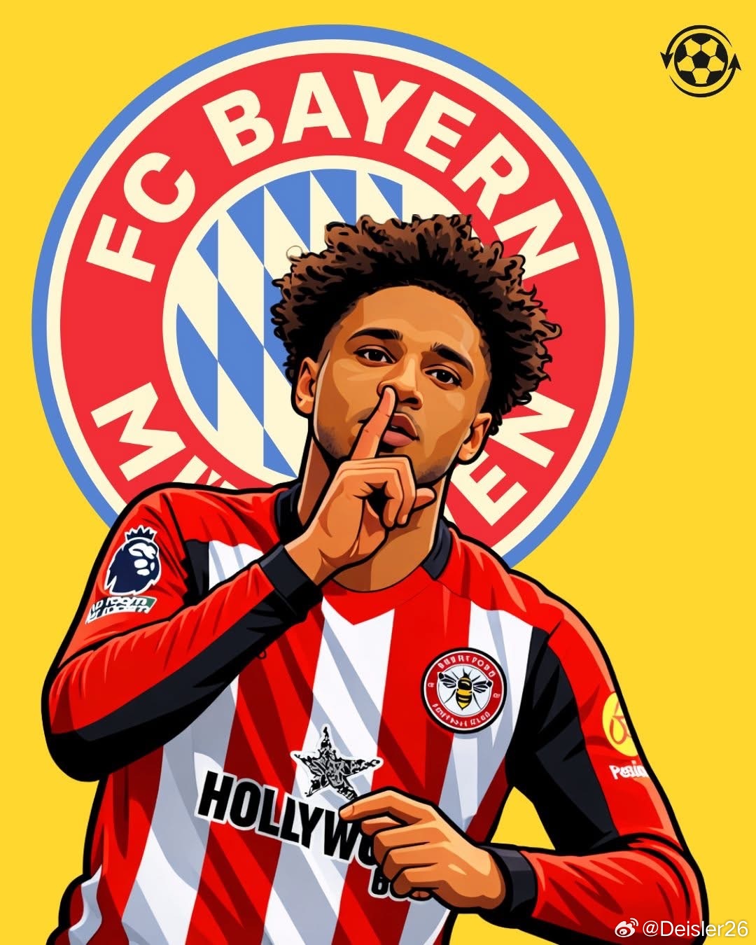 🚨 布倫特福德邊鋒凱文·沙德持續引發關注，托特納姆熱刺、拜仁慕尼黑與國際米蘭正