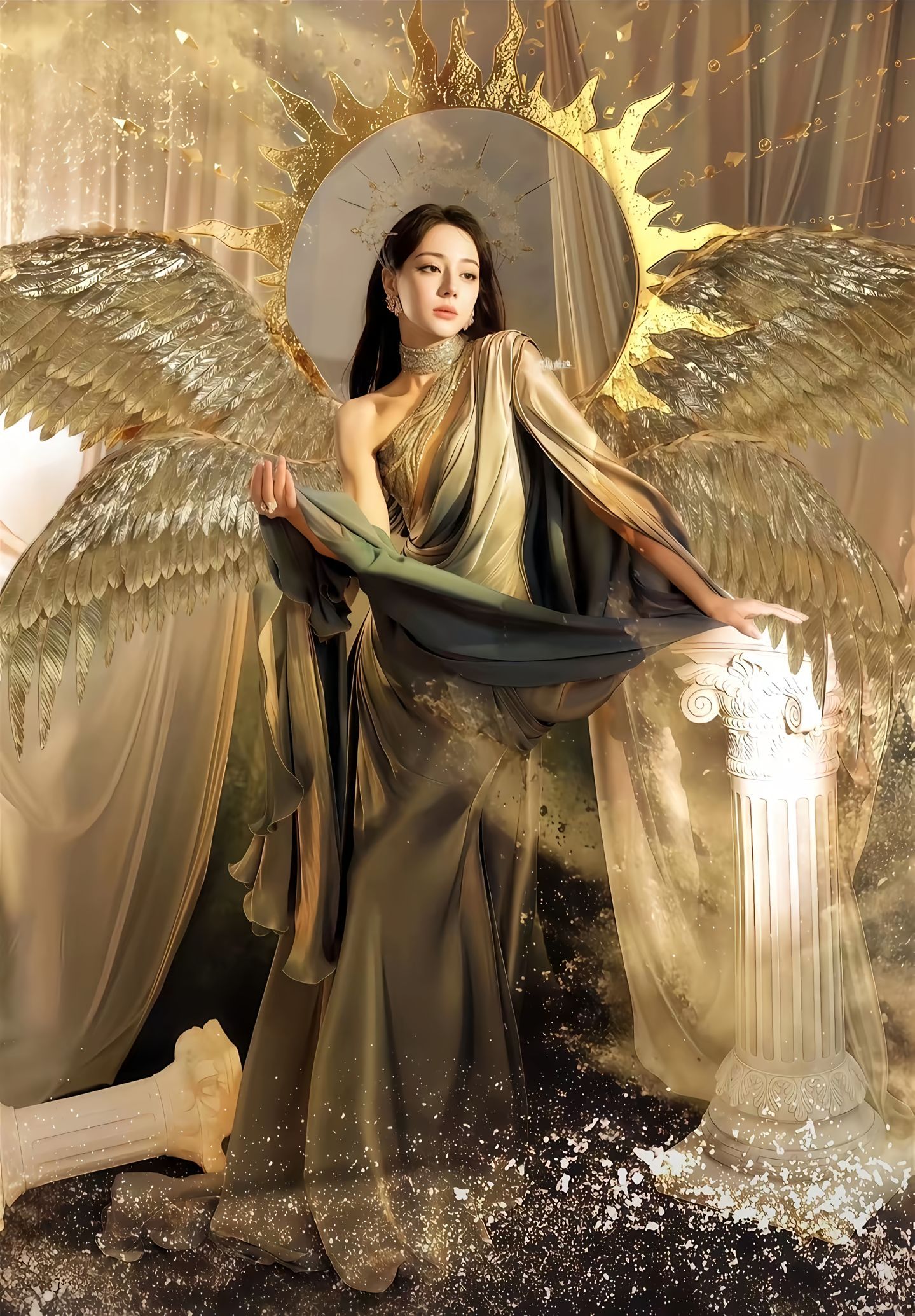 迪丽热巴差点公主抱陈星旭人怎么能这么有劲儿啊[允悲]，我都提不起来一桶水，她差点