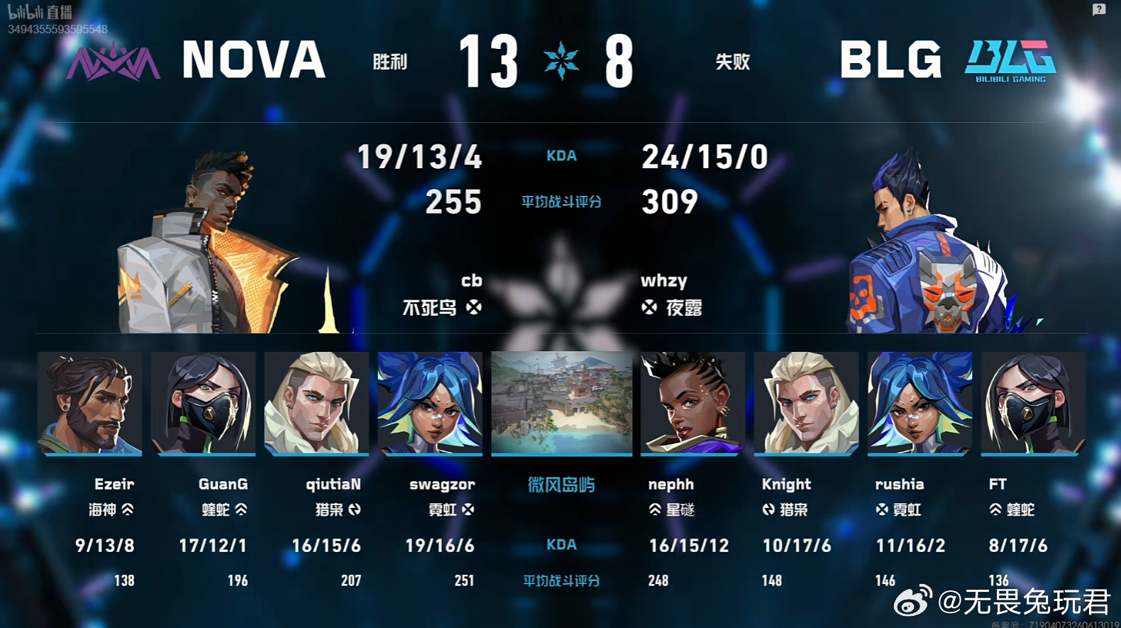 2026VCT CN第二赛段 | NOVA 1-0 BLG图一微风岛屿，NOVA