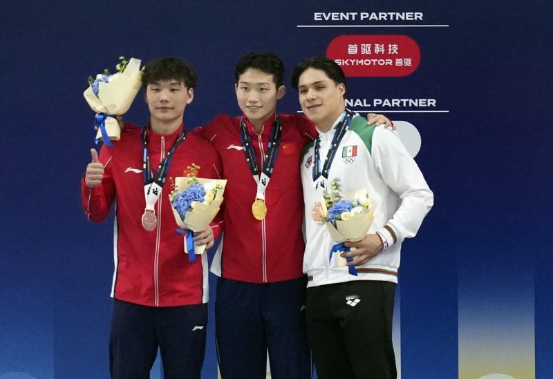 王宗源、蒋林静当选最佳运动员
 
5月3日傍晚，2026世界泳联跳水世界杯总决赛