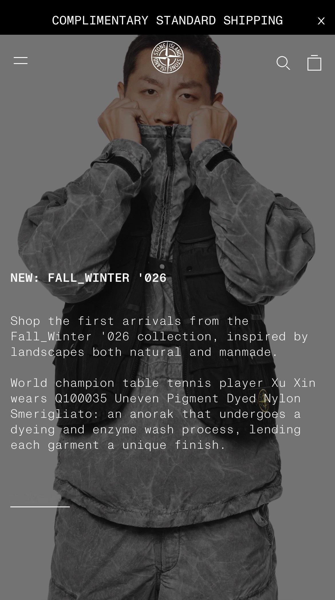 许昕✖️STONEISLAND石头岛 官宣 全球社群大使网页链接网页链接网页链接