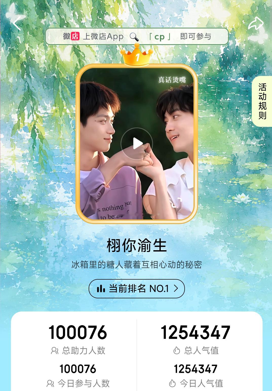 结束喽！米米们太棒了！栩你渝生 🌽雷朋花街
