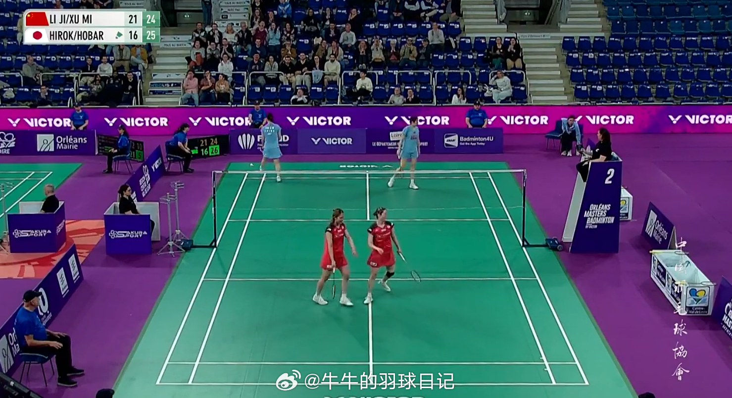 女双 1/4赛 鲍骊婧/罗徐敏 21-16 24-26 广上瑠依/保原彩夏决胜局