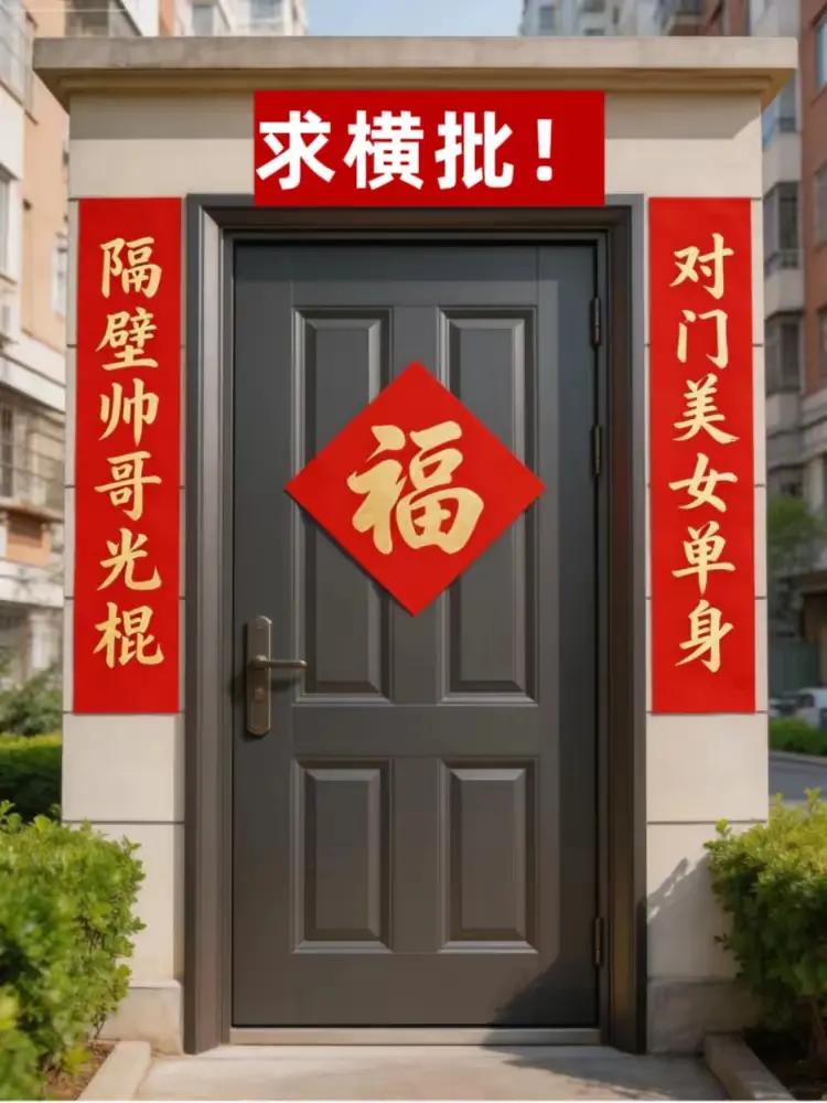 一个单身狗一个狗不理，就差月佬牵红线，求全网高手赐横幅。
横批 横批应该怎么写 