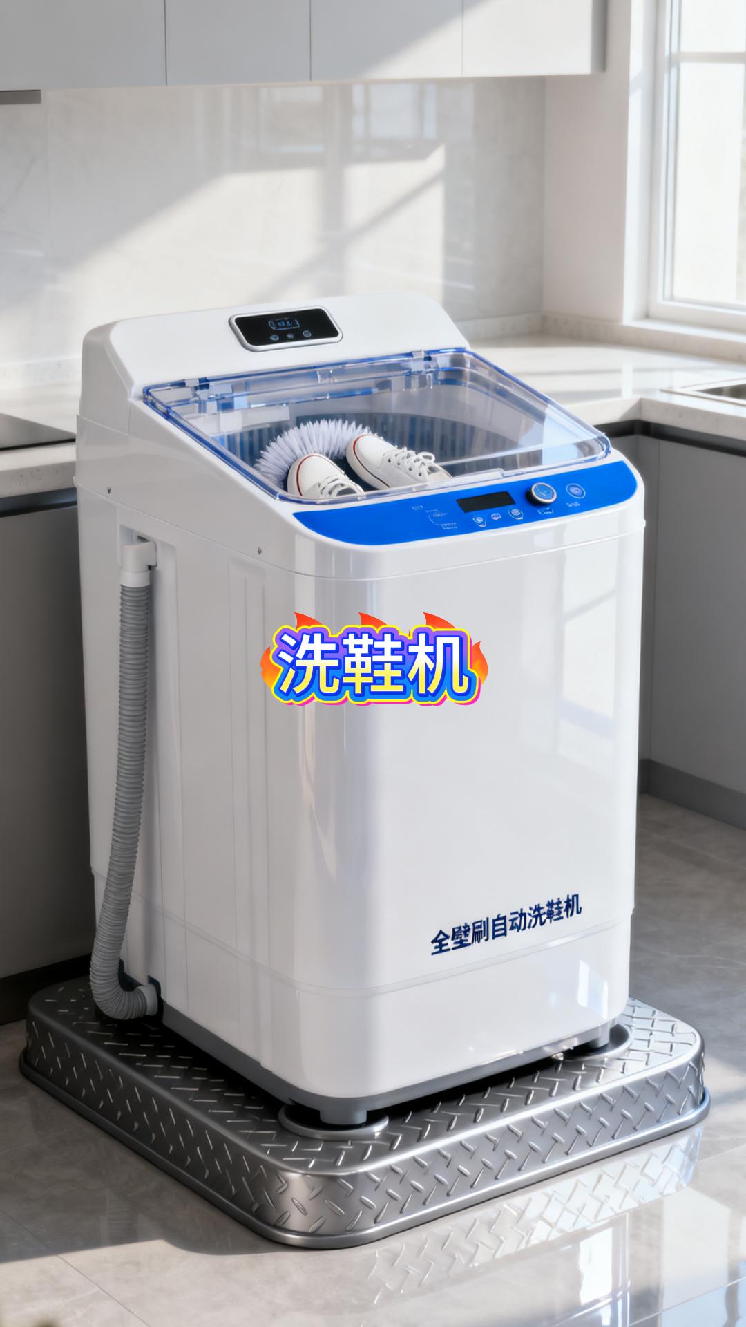 自动洗鞋机。