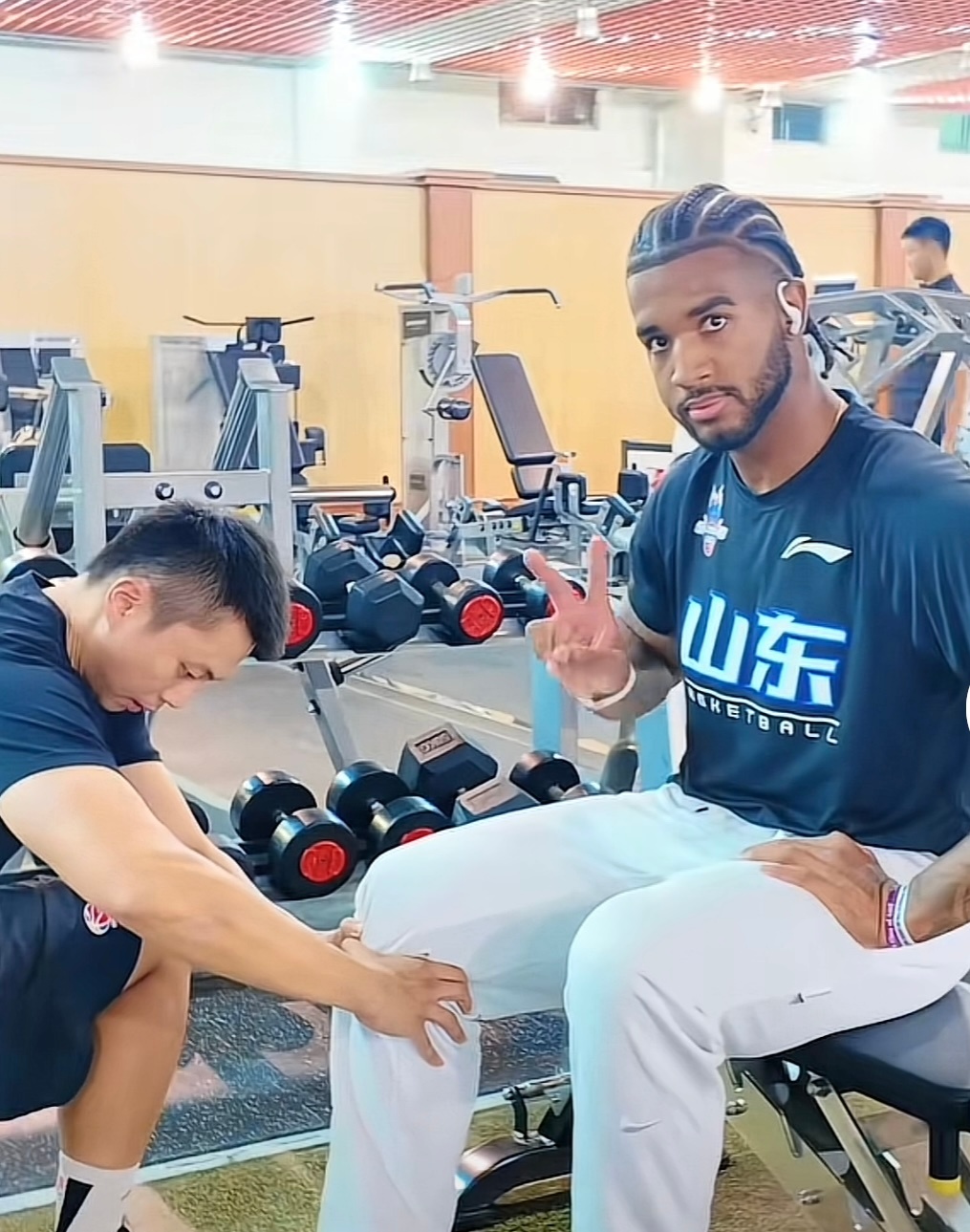 大宝贝克里斯已参加山东男篮合练。 ​​​