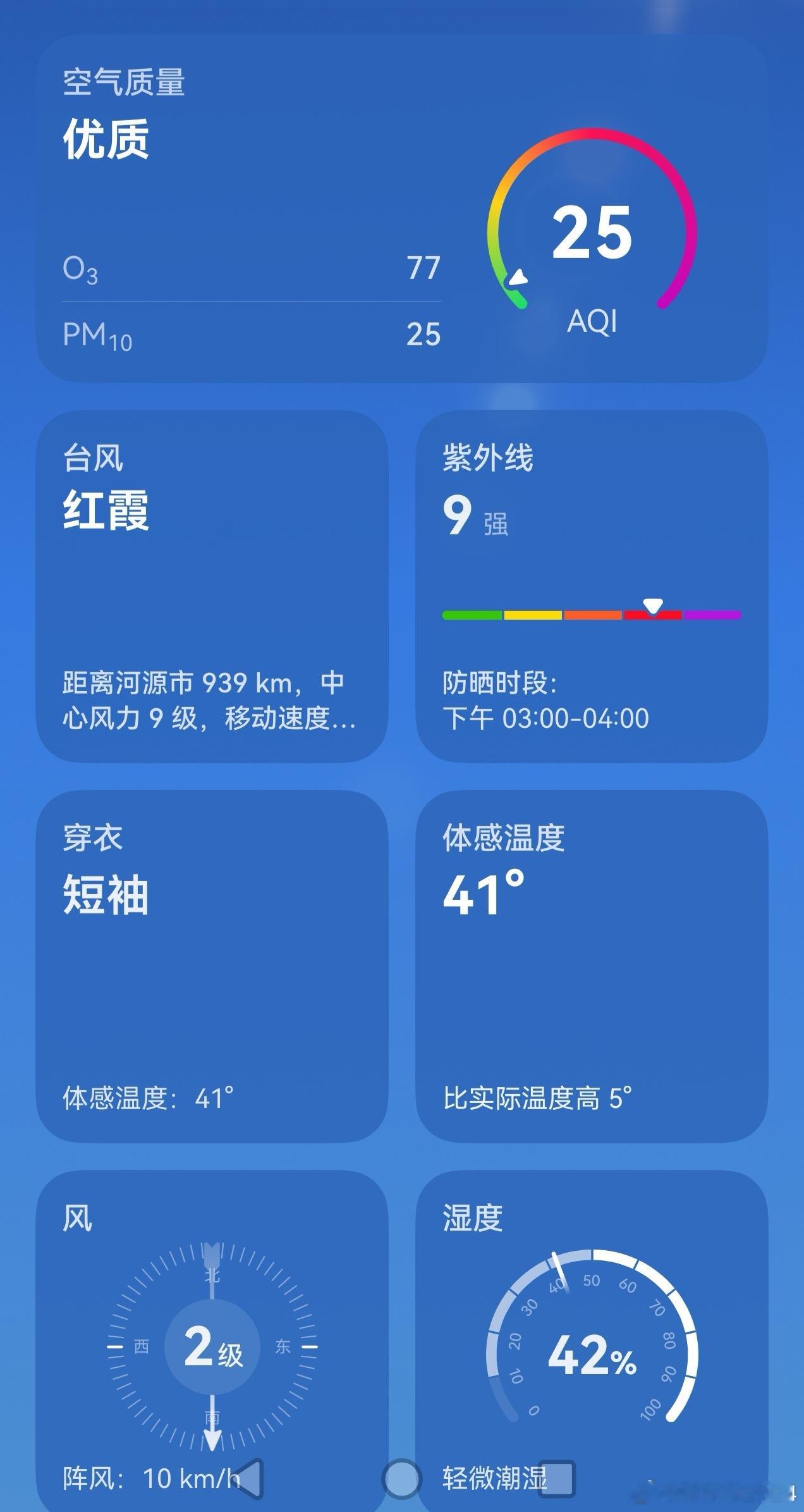 台风不许周末来广东这几天是红色的，四点的体感温度还四十度，这种天气绝对是大台风来