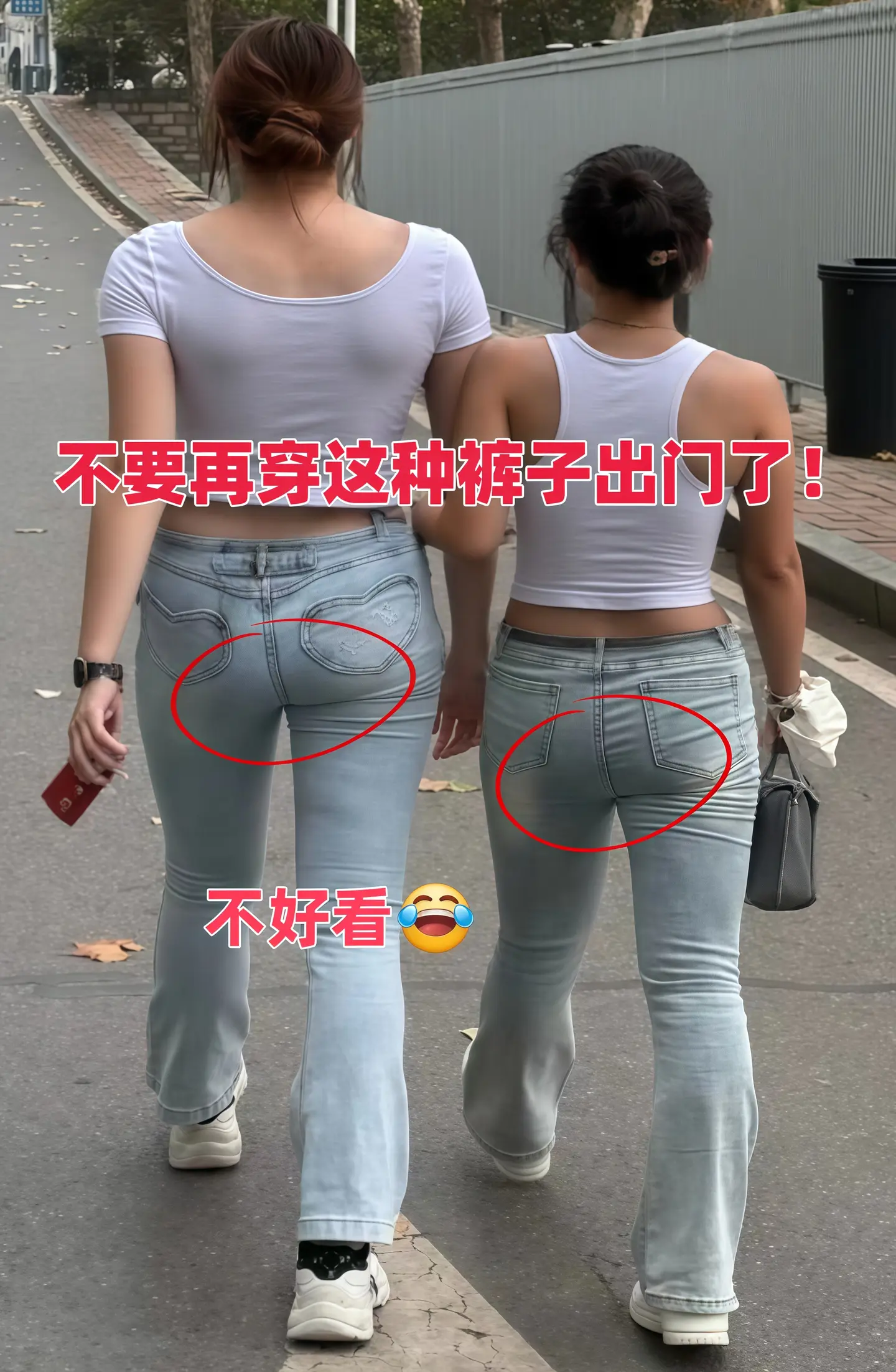 姐妹们，这个夏天的炸街神器来喽！这条白色冰丝阔腿牛仔裤真的太好看了！这...
