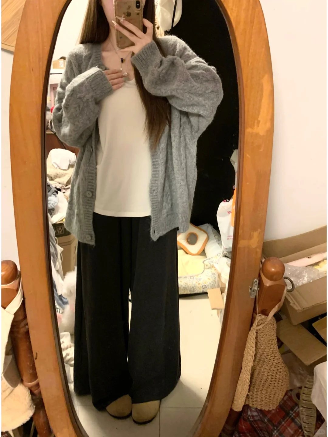 很随意舒服的一个穿搭～🧺