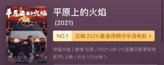 电影平原上的火焰定档  平原上的火焰定档3月8日 等了整整4年，电影3月8日定档