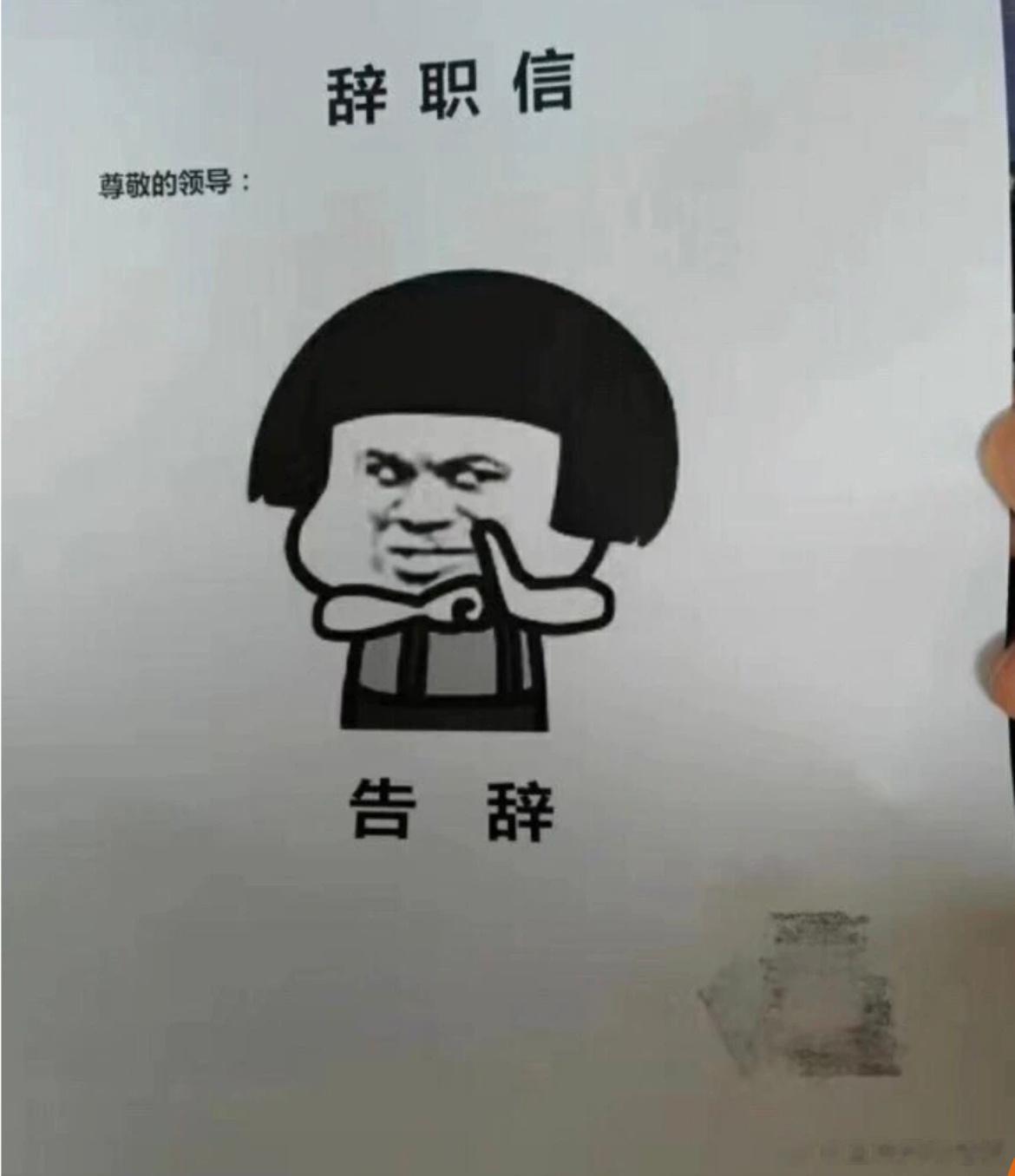 一些硬核的辞职书： ​​​