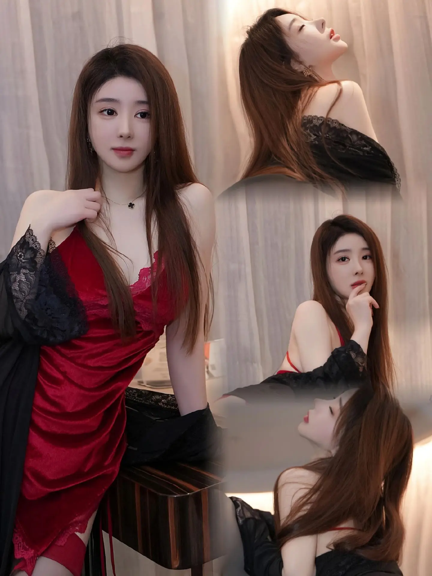 红衣美女，你怎么看。