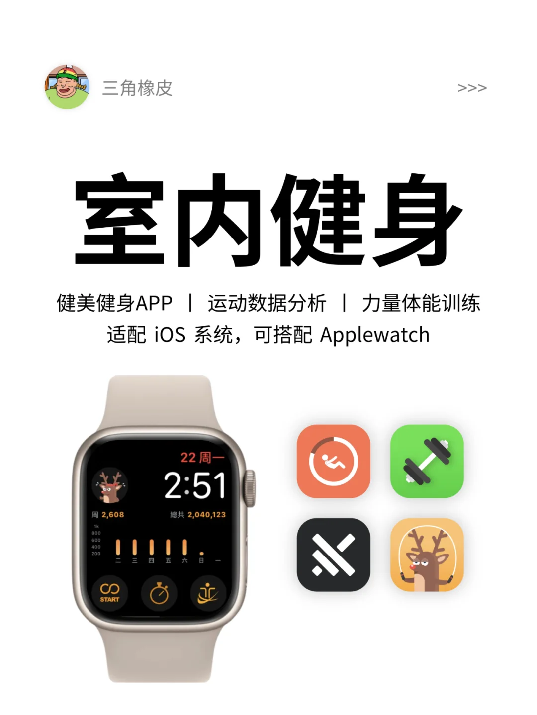 💪室内健身运动APP🔥与AppleWatch搭配