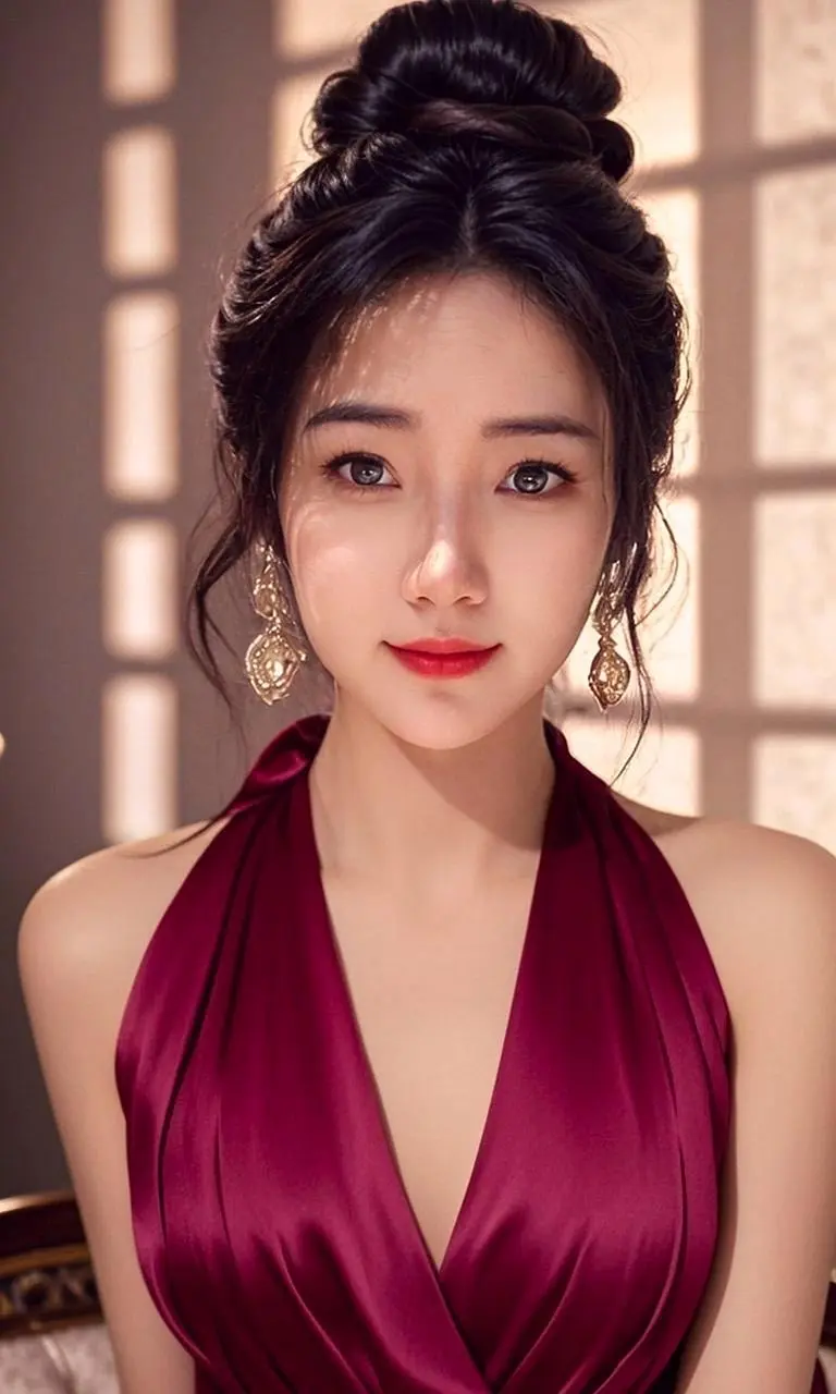 魅力高髻美人