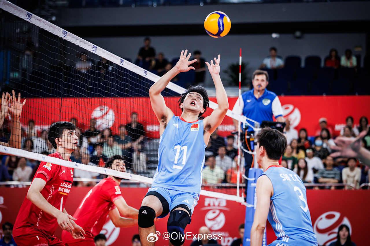 国际排坛动态 U21男排世锦赛1/4决赛中国0-3伊朗精彩图 ​​​