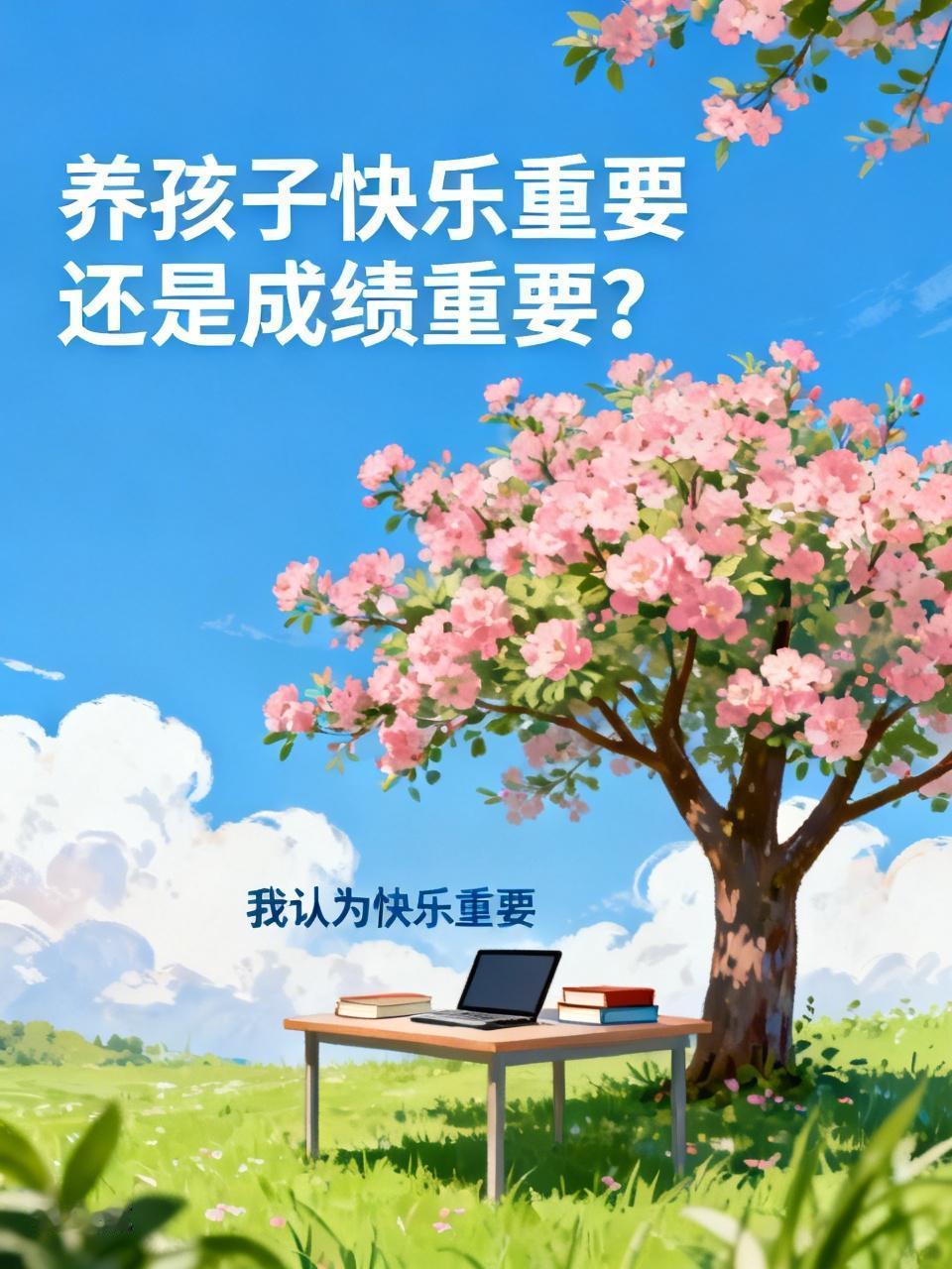 我认为快乐重要，作为成年人的我们都知道,快乐的生产力是无穷的！比如说快乐的生活，