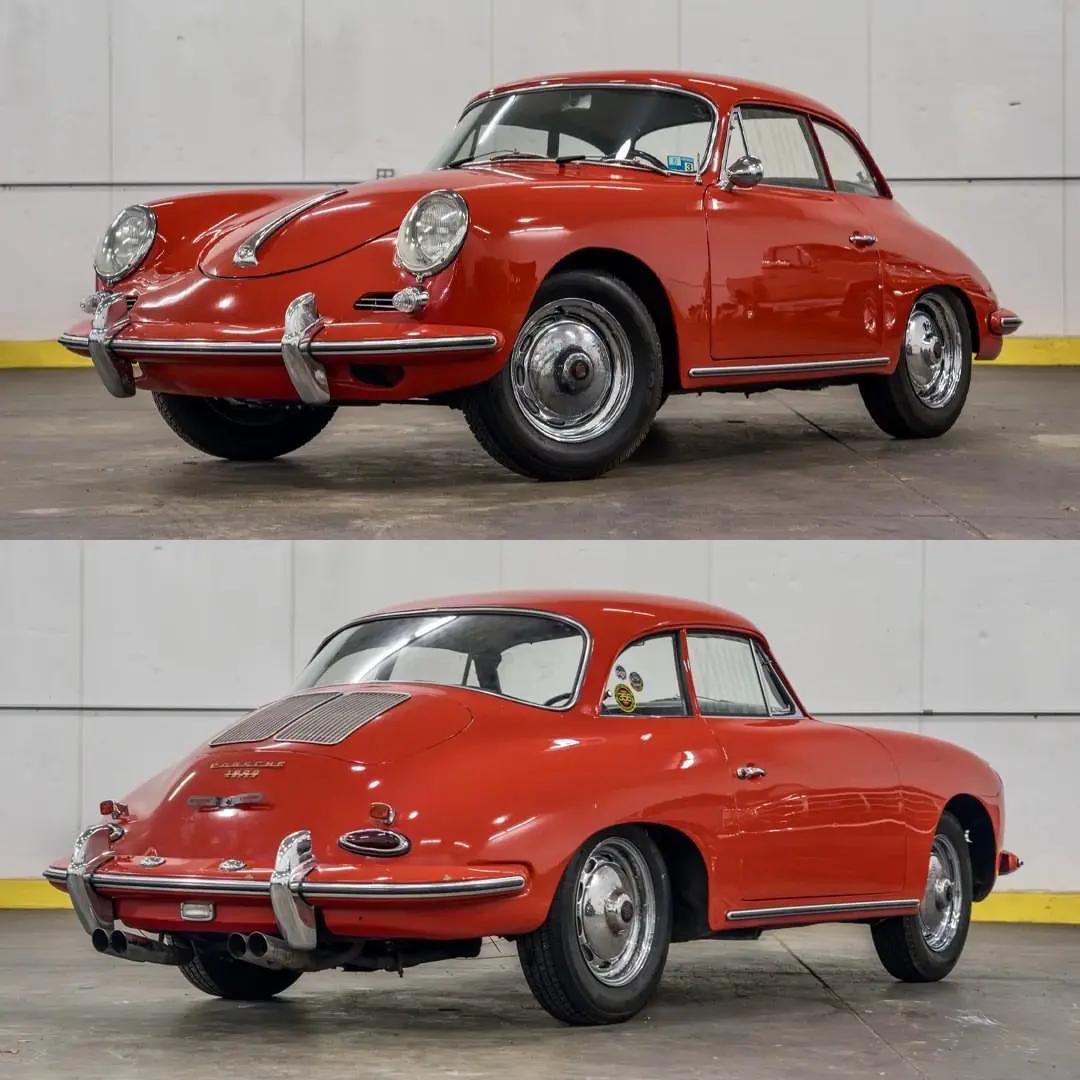 1961 年的 Porsche 356B Notchback，是 356B 家族