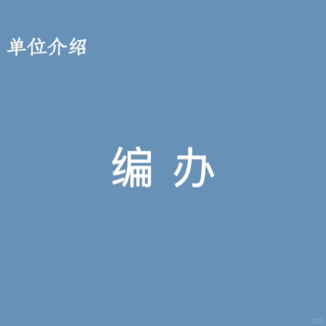 宝子们，这是编办