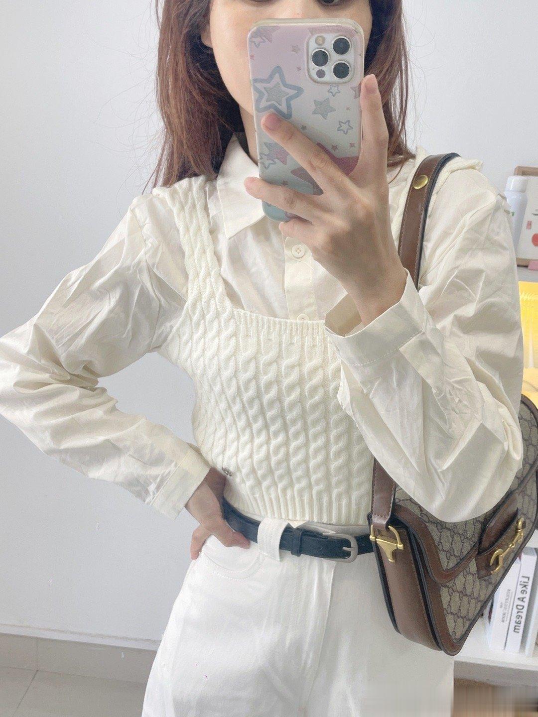 10/16   早10：00上新新品优惠➕🈵减马甲衬衫两件套上衣，初秋必备单品