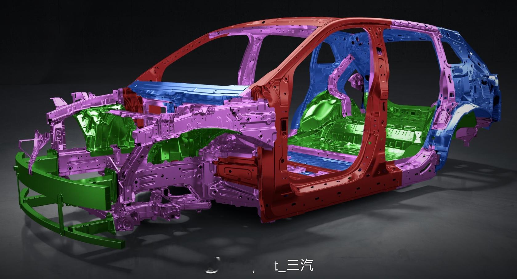 biw星途EX7智界r7 星途EX7和智界r7基本上就是同一个白车身啊 