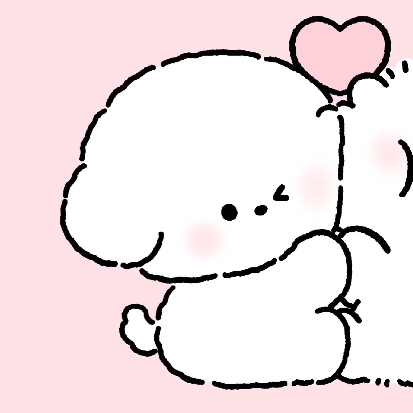 可爱小狗情侣头像૮・ᴥ - ა。