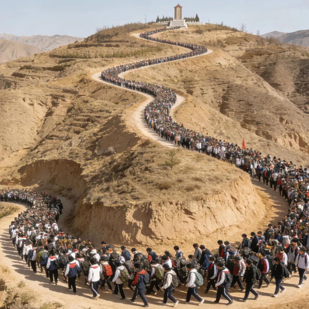 刷屏全网！31年108里路，这才是最该火的"行走思政课"
 
行走的思政课 固原